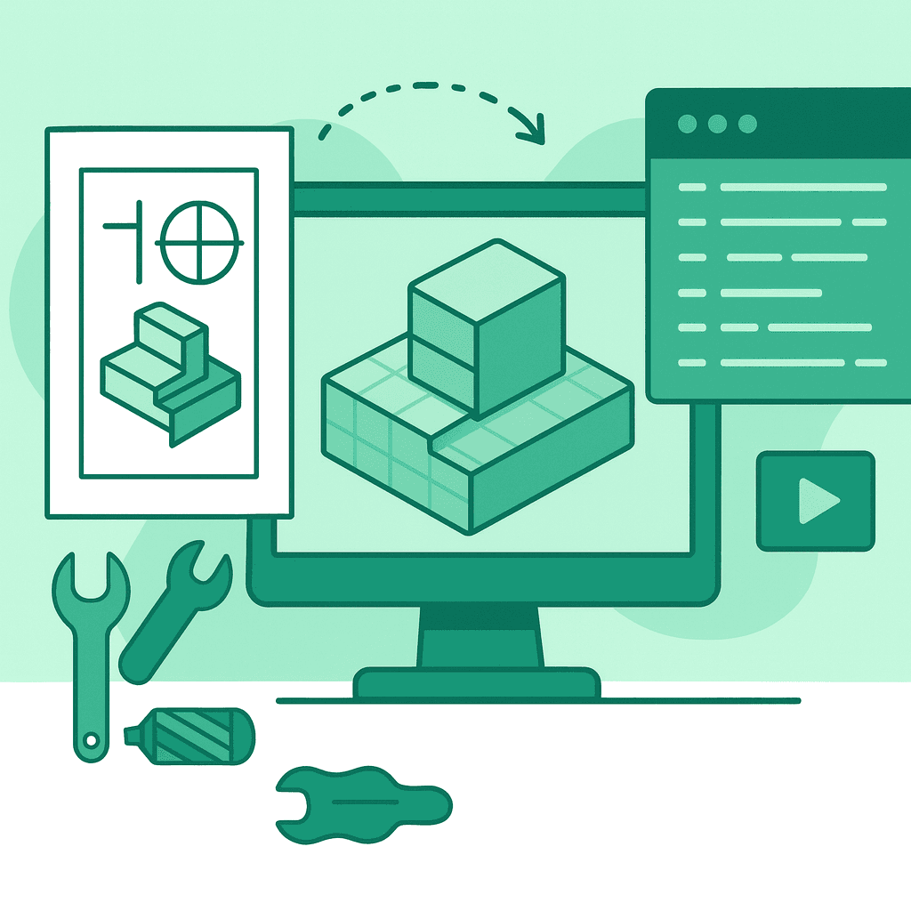 Engineer providing CAD/CAM technical support on a workstation